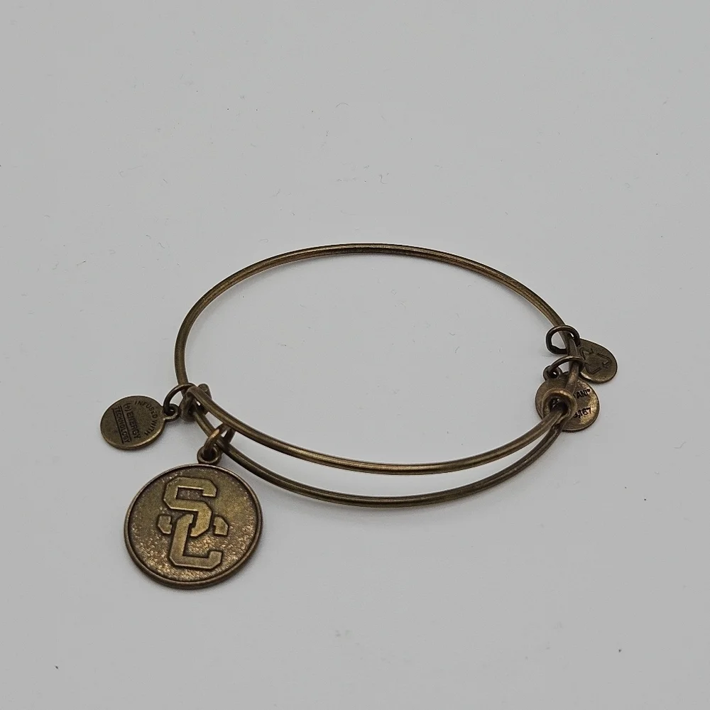 Alex and Ani gold tone USC Southern California bangle bracelet